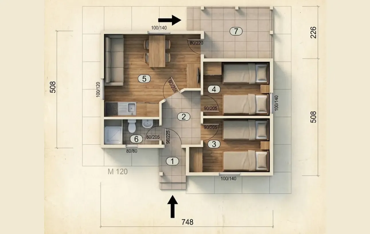 Prefabricated House Type 44a - fotografija 3